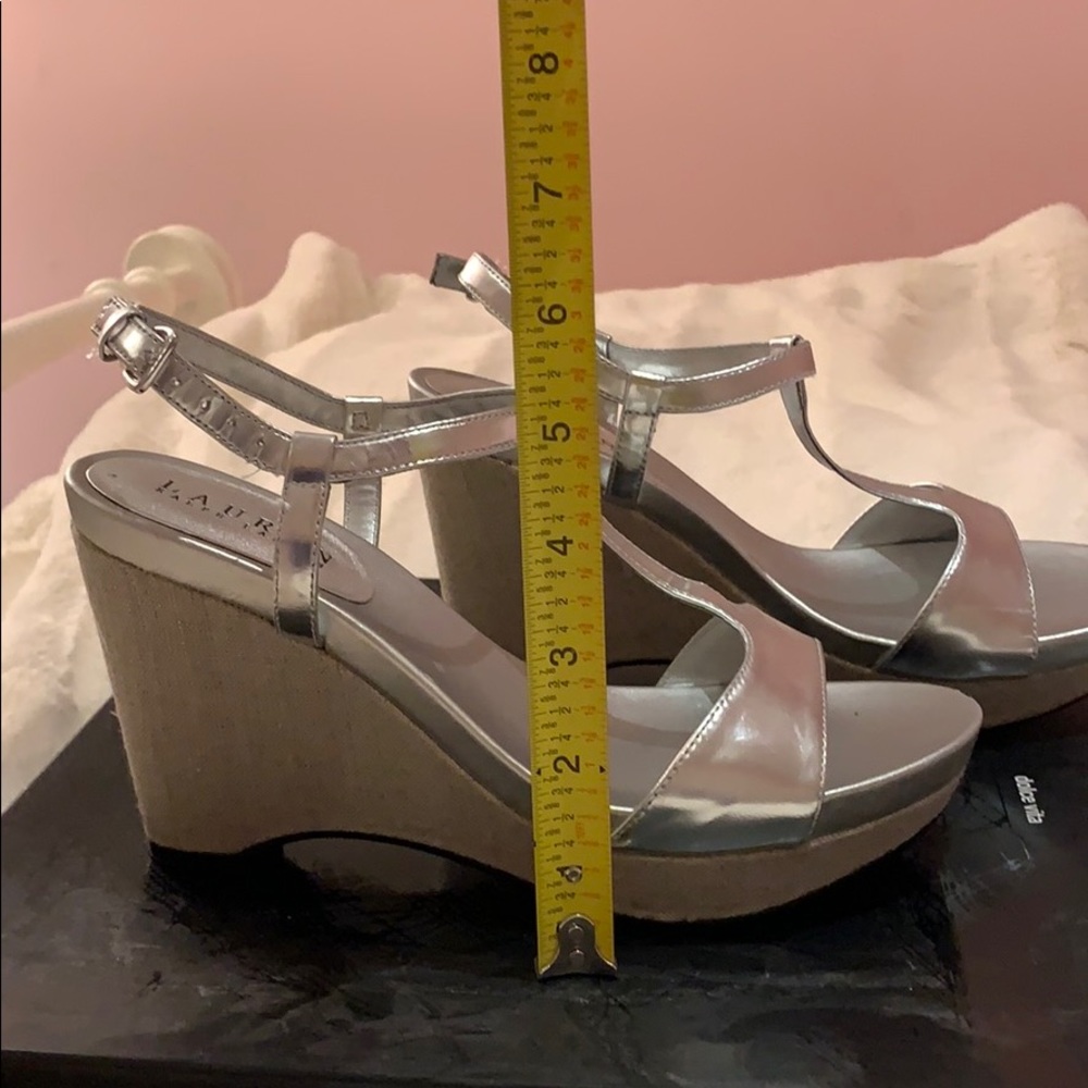 Silver sandal wedges - Picture 12 of 14